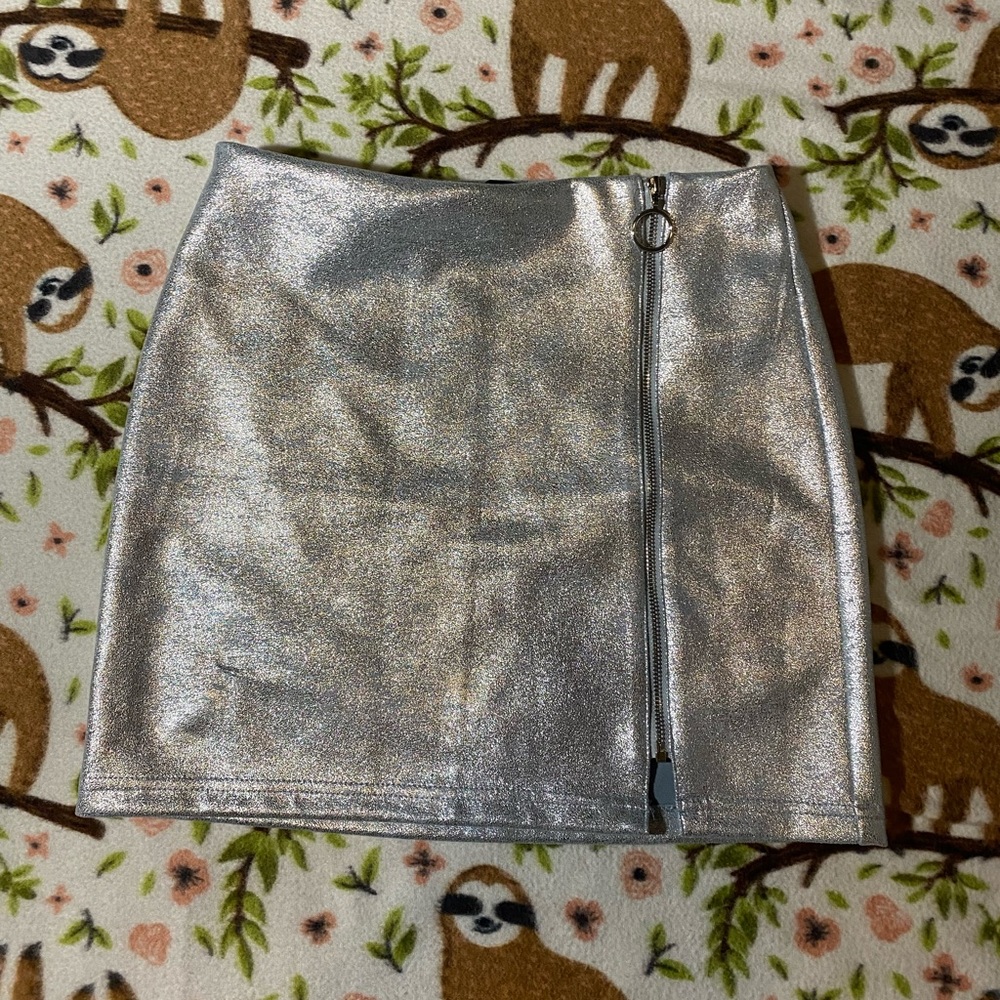 Forever 21 metallic miniskirt